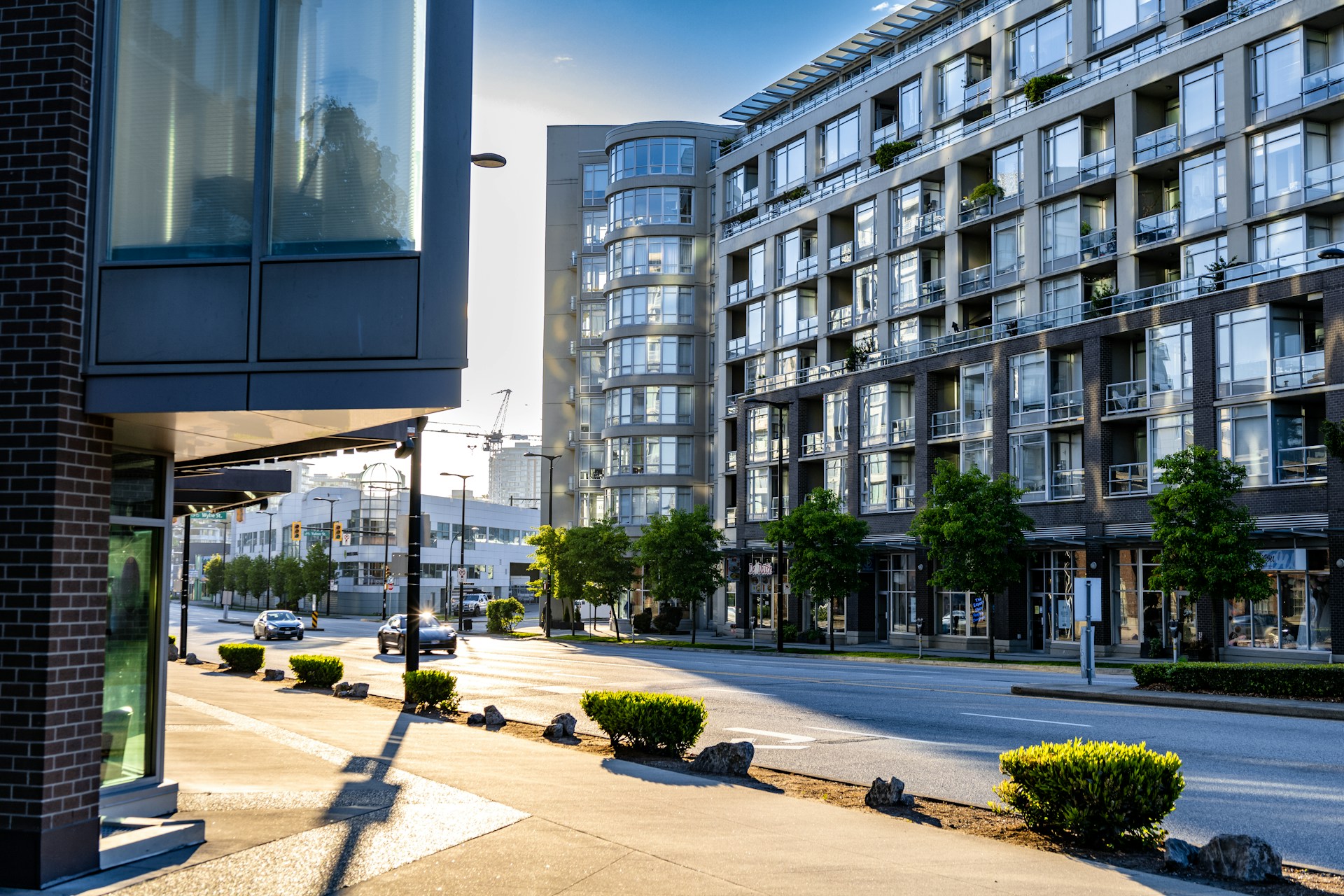 Modern apartment building